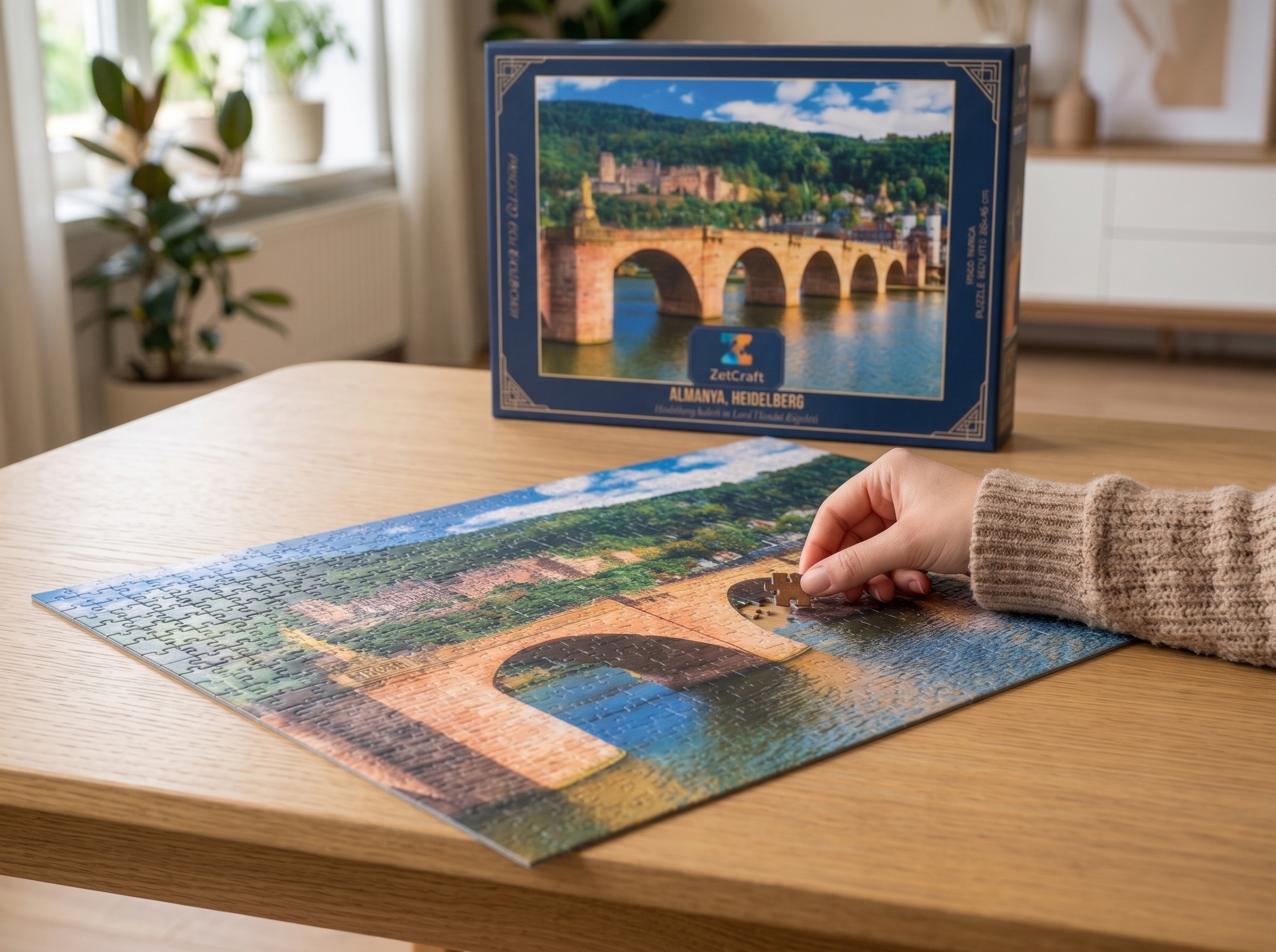 ZetCraft 1000 parçalık İsviçre Lungern prestij puzzle modeli